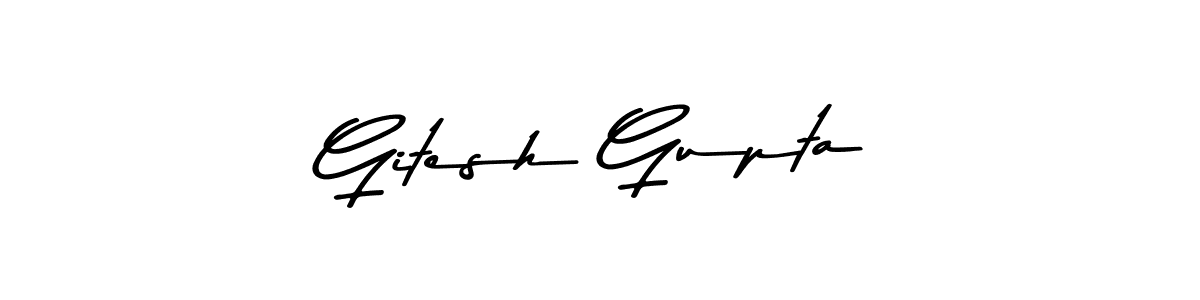 The best way (Asem Kandis PERSONAL USE) to make a short signature is to pick only two or three words in your name. The name Gitesh Gupta include a total of six letters. For converting this name. Gitesh Gupta signature style 9 images and pictures png