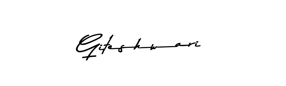 Similarly Asem Kandis PERSONAL USE is the best handwritten signature design. Signature creator online .You can use it as an online autograph creator for name Giteshwari. Giteshwari signature style 9 images and pictures png