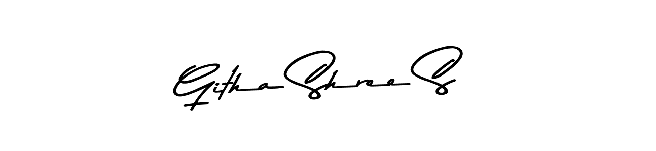 Also You can easily find your signature by using the search form. We will create Githa Shree S name handwritten signature images for you free of cost using Asem Kandis PERSONAL USE sign style. Githa Shree S signature style 9 images and pictures png