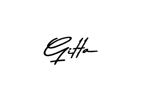 Also we have Gitta name is the best signature style. Create professional handwritten signature collection using Asem Kandis PERSONAL USE autograph style. Gitta signature style 9 images and pictures png