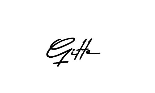This is the best signature style for the Gitte name. Also you like these signature font (Asem Kandis PERSONAL USE). Mix name signature. Gitte signature style 9 images and pictures png