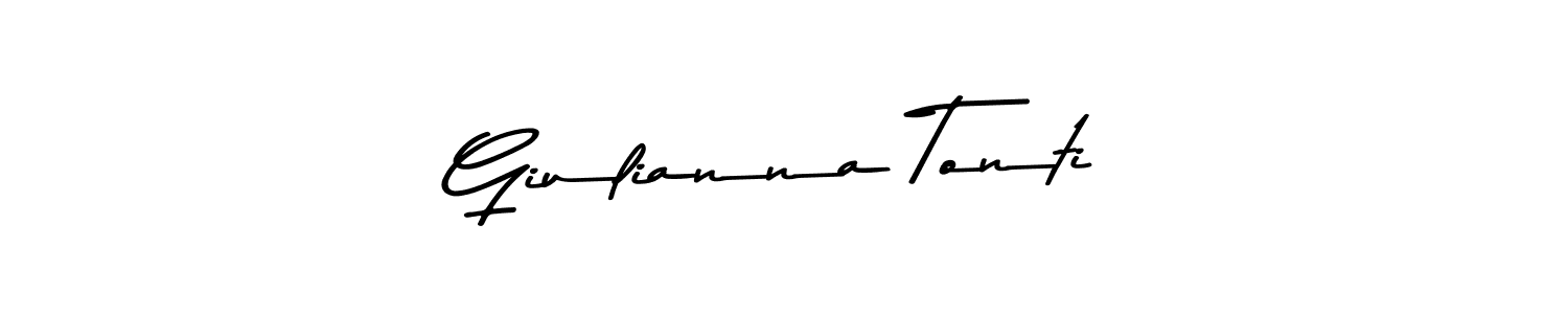 Design your own signature with our free online signature maker. With this signature software, you can create a handwritten (Asem Kandis PERSONAL USE) signature for name Giulianna Tonti. Giulianna Tonti signature style 9 images and pictures png