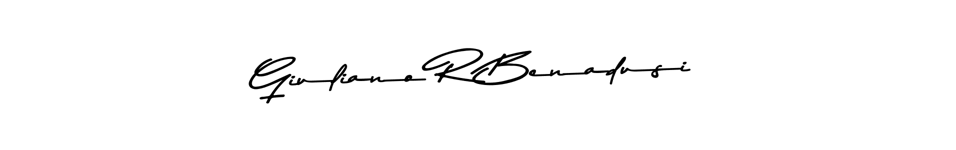 Make a beautiful signature design for name Giuliano R Benadusi. Use this online signature maker to create a handwritten signature for free. Giuliano R Benadusi signature style 9 images and pictures png