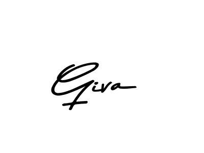 How to make Giva name signature. Use Asem Kandis PERSONAL USE style for creating short signs online. This is the latest handwritten sign. Giva signature style 9 images and pictures png