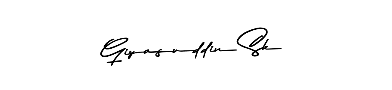 Create a beautiful signature design for name Giyasuddin Sk. With this signature (Asem Kandis PERSONAL USE) fonts, you can make a handwritten signature for free. Giyasuddin Sk signature style 9 images and pictures png