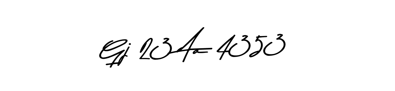 How to make Gj 23 Aa 4353 signature? Asem Kandis PERSONAL USE is a professional autograph style. Create handwritten signature for Gj 23 Aa 4353 name. Gj 23 Aa 4353 signature style 9 images and pictures png