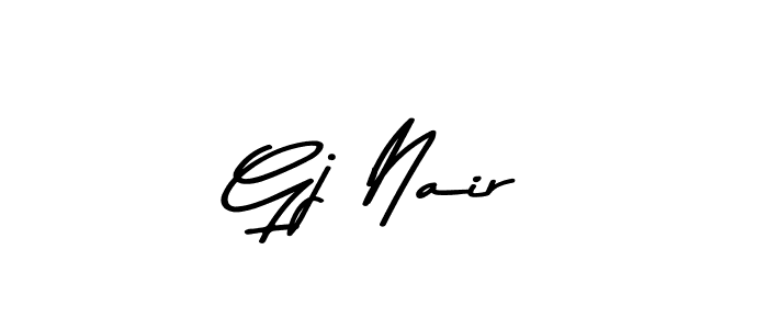 if you are searching for the best signature style for your name Gj Nair. so please give up your signature search. here we have designed multiple signature styles  using Asem Kandis PERSONAL USE. Gj Nair signature style 9 images and pictures png