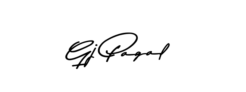 Design your own signature with our free online signature maker. With this signature software, you can create a handwritten (Asem Kandis PERSONAL USE) signature for name Gj Pagal. Gj Pagal signature style 9 images and pictures png