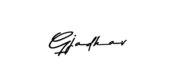 This is the best signature style for the Gjadhav name. Also you like these signature font (Asem Kandis PERSONAL USE). Mix name signature. Gjadhav signature style 9 images and pictures png