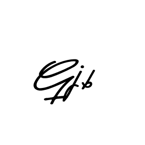 Create a beautiful signature design for name Gjb. With this signature (Asem Kandis PERSONAL USE) fonts, you can make a handwritten signature for free. Gjb signature style 9 images and pictures png