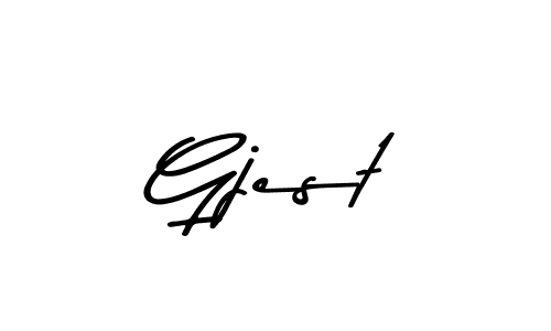 Gjest stylish signature style. Best Handwritten Sign (Asem Kandis PERSONAL USE) for my name. Handwritten Signature Collection Ideas for my name Gjest. Gjest signature style 9 images and pictures png