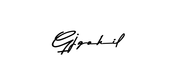 Also You can easily find your signature by using the search form. We will create Gjgohil name handwritten signature images for you free of cost using Asem Kandis PERSONAL USE sign style. Gjgohil signature style 9 images and pictures png