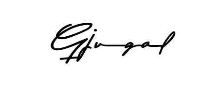 Get an exclusive digital autograph for Gjugal. The Asem Kandis PERSONAL USE typeface captures the charm of real penmanship on paper. Gjugal signature style 9 images and pictures png