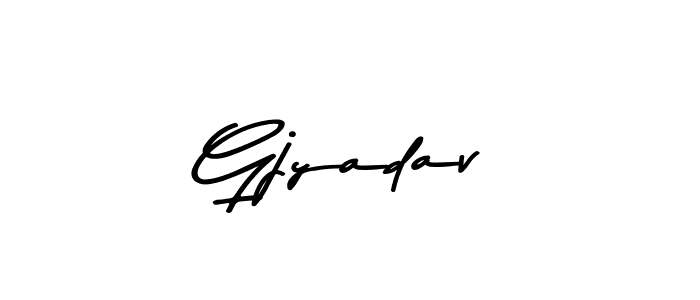 How to Draw Gjyadav signature style? Asem Kandis PERSONAL USE is a latest design signature styles for name Gjyadav. Gjyadav signature style 9 images and pictures png
