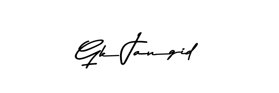 Gk Jangid stylish signature style. Best Handwritten Sign (Asem Kandis PERSONAL USE) for my name. Handwritten Signature Collection Ideas for my name Gk Jangid. Gk Jangid signature style 9 images and pictures png