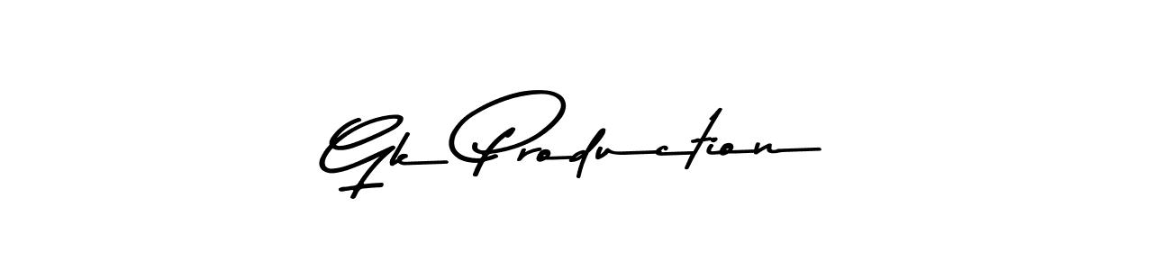 You should practise on your own different ways (Asem Kandis PERSONAL USE) to write your name (Gk Production) in signature. don't let someone else do it for you. Gk Production signature style 9 images and pictures png