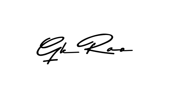 Use a signature maker to create a handwritten signature online. With this signature software, you can design (Asem Kandis PERSONAL USE) your own signature for name Gk Rao. Gk Rao signature style 9 images and pictures png