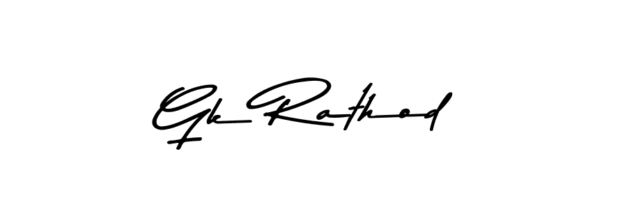 Similarly Asem Kandis PERSONAL USE is the best handwritten signature design. Signature creator online .You can use it as an online autograph creator for name Gk Rathod. Gk Rathod signature style 9 images and pictures png