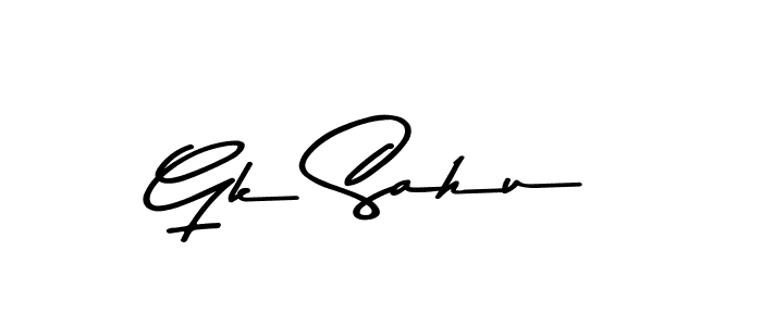 How to make Gk Sahu signature? Asem Kandis PERSONAL USE is a professional autograph style. Create handwritten signature for Gk Sahu name. Gk Sahu signature style 9 images and pictures png