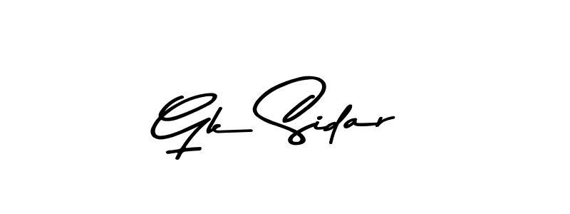 Similarly Asem Kandis PERSONAL USE is the best handwritten signature design. Signature creator online .You can use it as an online autograph creator for name Gk Sidar. Gk Sidar signature style 9 images and pictures png