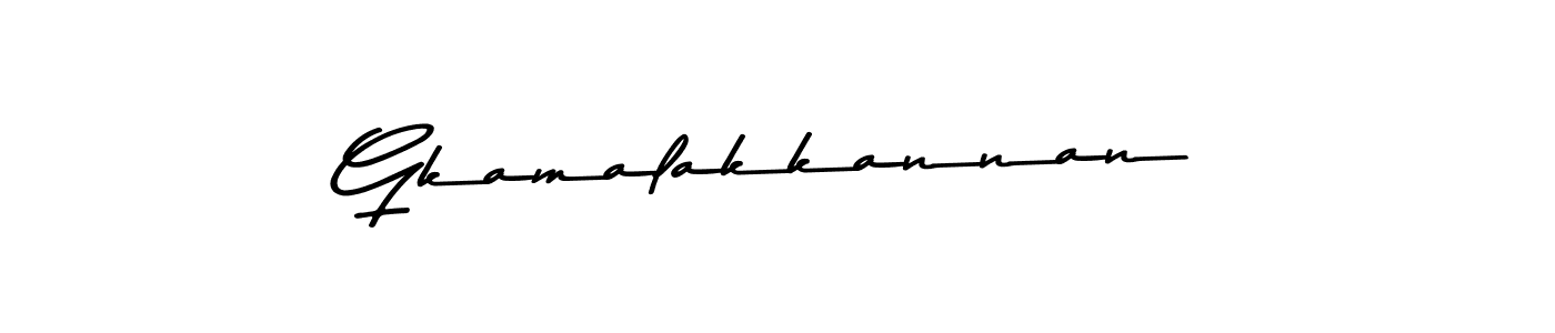 How to make Gkamalakkannan name signature. Use Asem Kandis PERSONAL USE style for creating short signs online. This is the latest handwritten sign. Gkamalakkannan signature style 9 images and pictures png