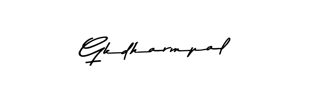 Use a signature maker to create a handwritten signature online. With this signature software, you can design (Asem Kandis PERSONAL USE) your own signature for name Gkdharmpal. Gkdharmpal signature style 9 images and pictures png