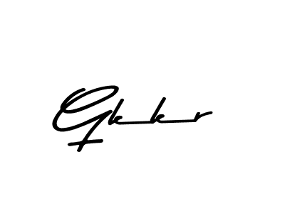 Make a beautiful signature design for name Gkkr. With this signature (Asem Kandis PERSONAL USE) style, you can create a handwritten signature for free. Gkkr signature style 9 images and pictures png