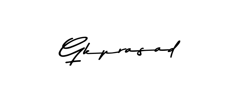 Gkprasad stylish signature style. Best Handwritten Sign (Asem Kandis PERSONAL USE) for my name. Handwritten Signature Collection Ideas for my name Gkprasad. Gkprasad signature style 9 images and pictures png