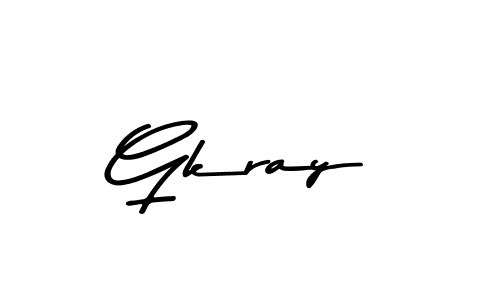 Create a beautiful signature design for name Gkray. With this signature (Asem Kandis PERSONAL USE) fonts, you can make a handwritten signature for free. Gkray signature style 9 images and pictures png