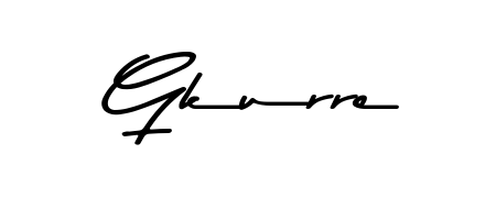 Practice writing Gkurre with the flow of Asem Kandis PERSONAL USE lettering. A fantastic source of inspiration for developing your personal signature style. Gkurre signature style 9 images and pictures png