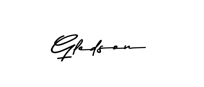 Asem Kandis PERSONAL USE is a professional signature style that is perfect for those who want to add a touch of class to their signature. It is also a great choice for those who want to make their signature more unique. Get Gledson name to fancy signature for free. Gledson signature style 9 images and pictures png