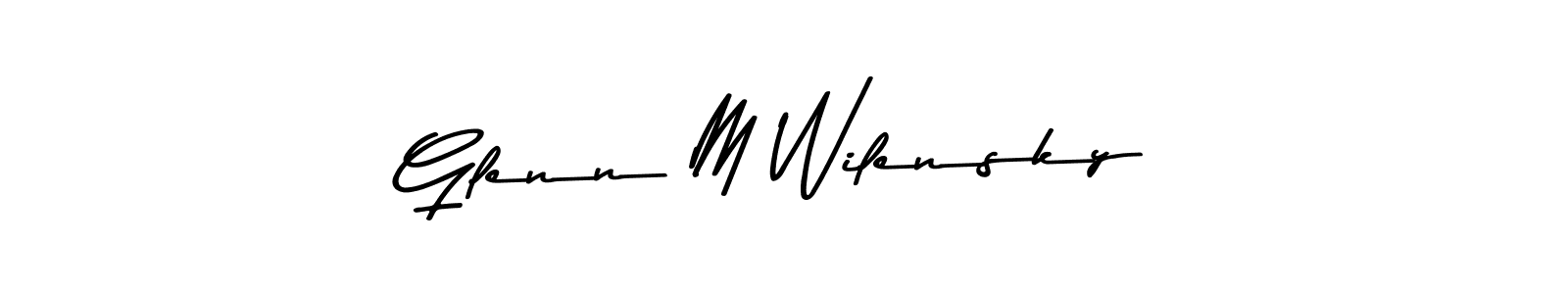 Also You can easily find your signature by using the search form. We will create Glenn M Wilensky name handwritten signature images for you free of cost using Asem Kandis PERSONAL USE sign style. Glenn M Wilensky signature style 9 images and pictures png