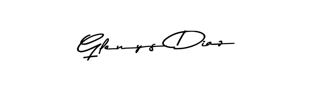 How to make Glenys Diaz name signature. Use Asem Kandis PERSONAL USE style for creating short signs online. This is the latest handwritten sign. Glenys Diaz signature style 9 images and pictures png