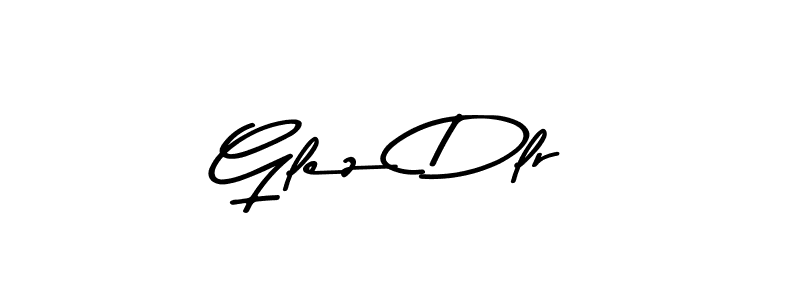 Make a beautiful signature design for name Glez Dlr. With this signature (Asem Kandis PERSONAL USE) style, you can create a handwritten signature for free. Glez Dlr signature style 9 images and pictures png