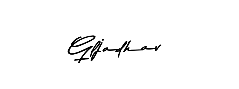 How to Draw Gljadhav signature style? Asem Kandis PERSONAL USE is a latest design signature styles for name Gljadhav. Gljadhav signature style 9 images and pictures png