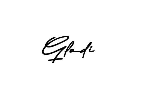 Use a signature maker to create a handwritten signature online. With this signature software, you can design (Asem Kandis PERSONAL USE) your own signature for name Glodi. Glodi signature style 9 images and pictures png