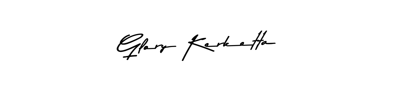 Create a beautiful signature design for name Glory Kerketta. With this signature (Asem Kandis PERSONAL USE) fonts, you can make a handwritten signature for free. Glory Kerketta signature style 9 images and pictures png