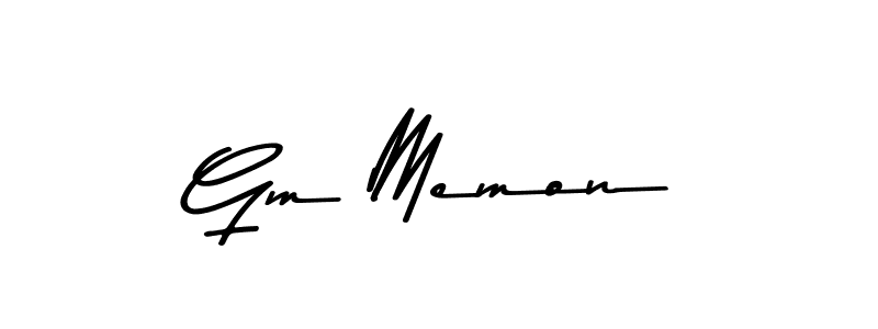 How to make Gm Memon signature? Asem Kandis PERSONAL USE is a professional autograph style. Create handwritten signature for Gm Memon name. Gm Memon signature style 9 images and pictures png