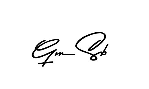 This is the best signature style for the Gm Sb name. Also you like these signature font (Asem Kandis PERSONAL USE). Mix name signature. Gm Sb signature style 9 images and pictures png