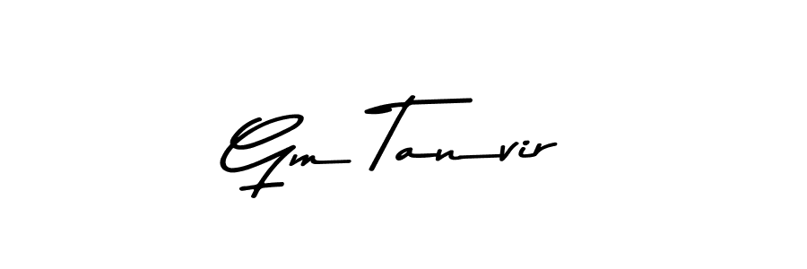 The best way (Asem Kandis PERSONAL USE) to make a short signature is to pick only two or three words in your name. The name Gm Tanvir include a total of six letters. For converting this name. Gm Tanvir signature style 9 images and pictures png