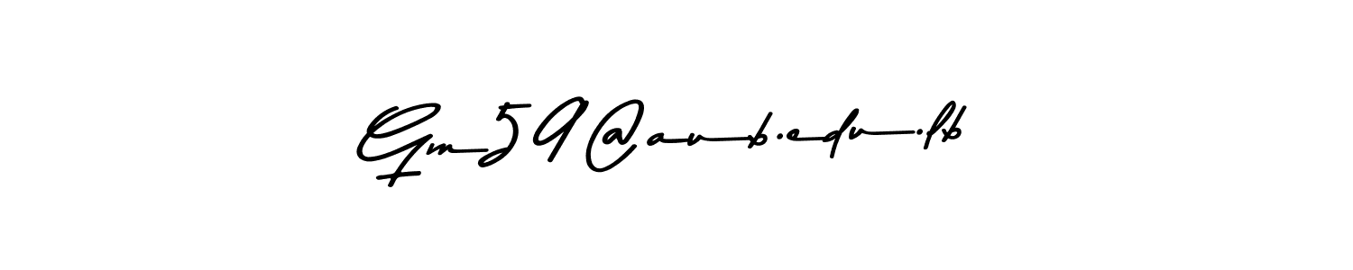 Also You can easily find your signature by using the search form. We will create Gm59@aub.edu.lb name handwritten signature images for you free of cost using Asem Kandis PERSONAL USE sign style. Gm59@aub.edu.lb signature style 9 images and pictures png