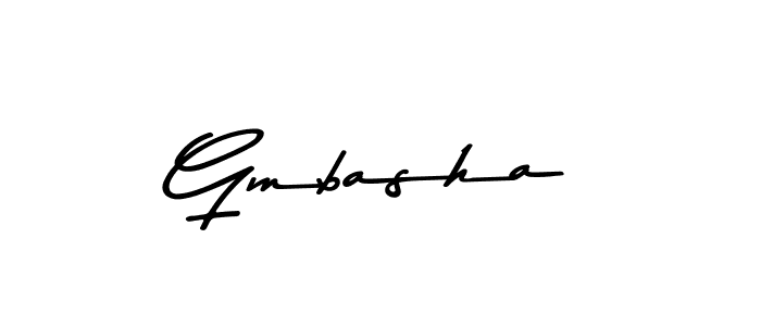 Gmbasha stylish signature style. Best Handwritten Sign (Asem Kandis PERSONAL USE) for my name. Handwritten Signature Collection Ideas for my name Gmbasha. Gmbasha signature style 9 images and pictures png