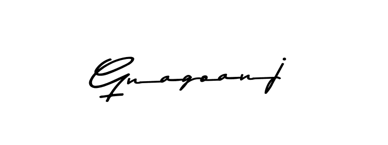 Gnagoanj stylish signature style. Best Handwritten Sign (Asem Kandis PERSONAL USE) for my name. Handwritten Signature Collection Ideas for my name Gnagoanj. Gnagoanj signature style 9 images and pictures png