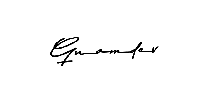 Make a beautiful signature design for name Gnamdev. Use this online signature maker to create a handwritten signature for free. Gnamdev signature style 9 images and pictures png