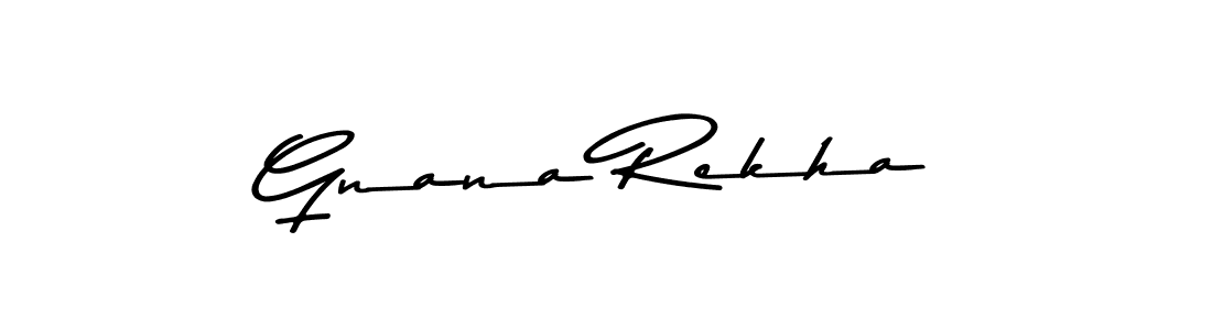 Design your own signature with our free online signature maker. With this signature software, you can create a handwritten (Asem Kandis PERSONAL USE) signature for name Gnana Rekha. Gnana Rekha signature style 9 images and pictures png