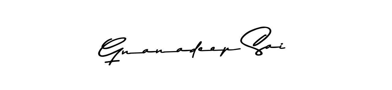 Make a beautiful signature design for name Gnanadeep Sai. With this signature (Asem Kandis PERSONAL USE) style, you can create a handwritten signature for free. Gnanadeep Sai signature style 9 images and pictures png
