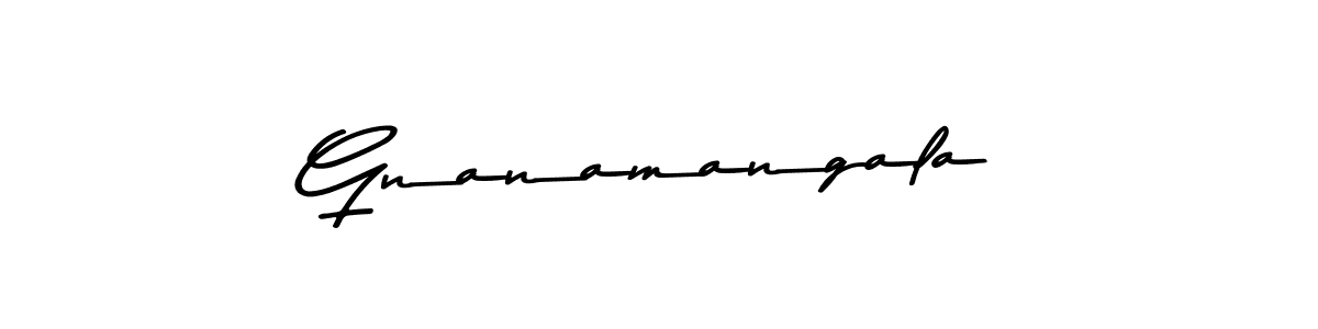 Create a beautiful signature design for name Gnanamangala. With this signature (Asem Kandis PERSONAL USE) fonts, you can make a handwritten signature for free. Gnanamangala signature style 9 images and pictures png