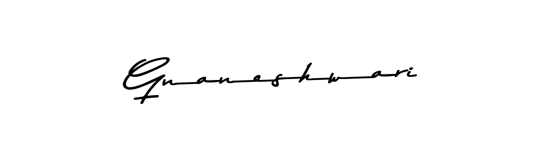 How to make Gnaneshwari signature? Asem Kandis PERSONAL USE is a professional autograph style. Create handwritten signature for Gnaneshwari name. Gnaneshwari signature style 9 images and pictures png