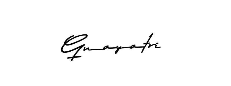 Make a beautiful signature design for name Gnayatri. With this signature (Asem Kandis PERSONAL USE) style, you can create a handwritten signature for free. Gnayatri signature style 9 images and pictures png