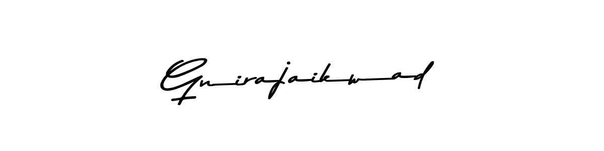 This is the best signature style for the Gnirajaikwad name. Also you like these signature font (Asem Kandis PERSONAL USE). Mix name signature. Gnirajaikwad signature style 9 images and pictures png